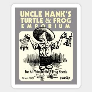 Uncle Hank's Turtle & Frog Emporium Sticker